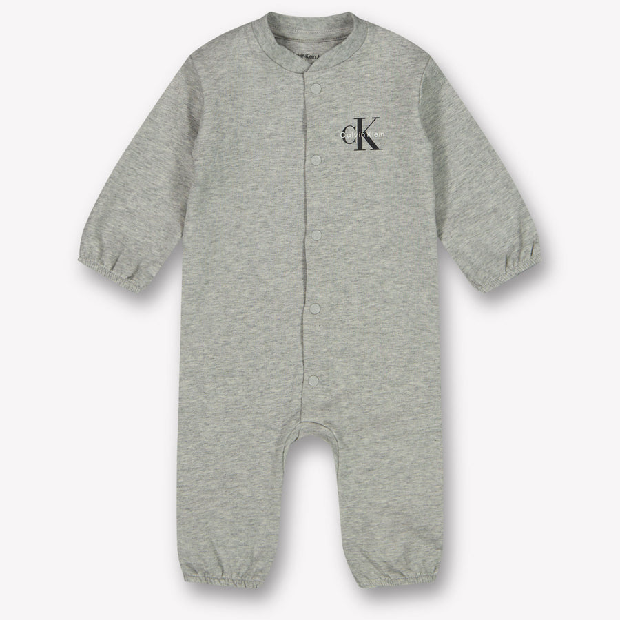 Calvin Klein Baby Unisex Playsuit  Gray
