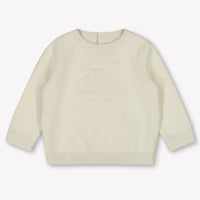 Calvin Klein Baby Unisex Sweater  Ecru