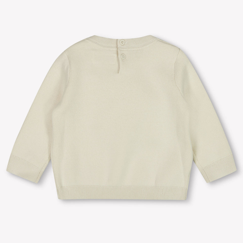 Calvin Klein Baby Unisex Sweater  Ecru