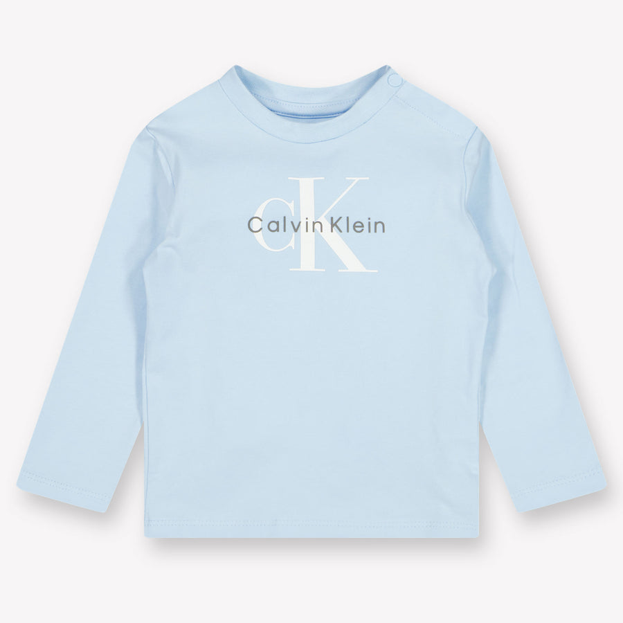Calvin Klein Baby Unisex T-Shirt  Light Blue