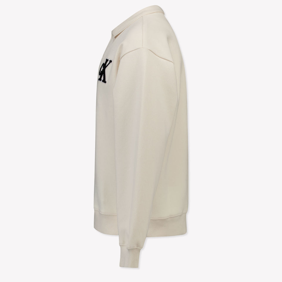 Calvin Klein Kids Boys Polo  Ecru