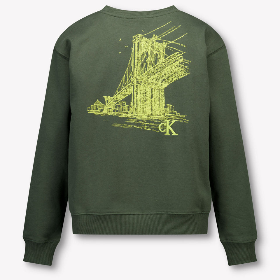 Calvin Klein Kinder Jongens Trui In Army