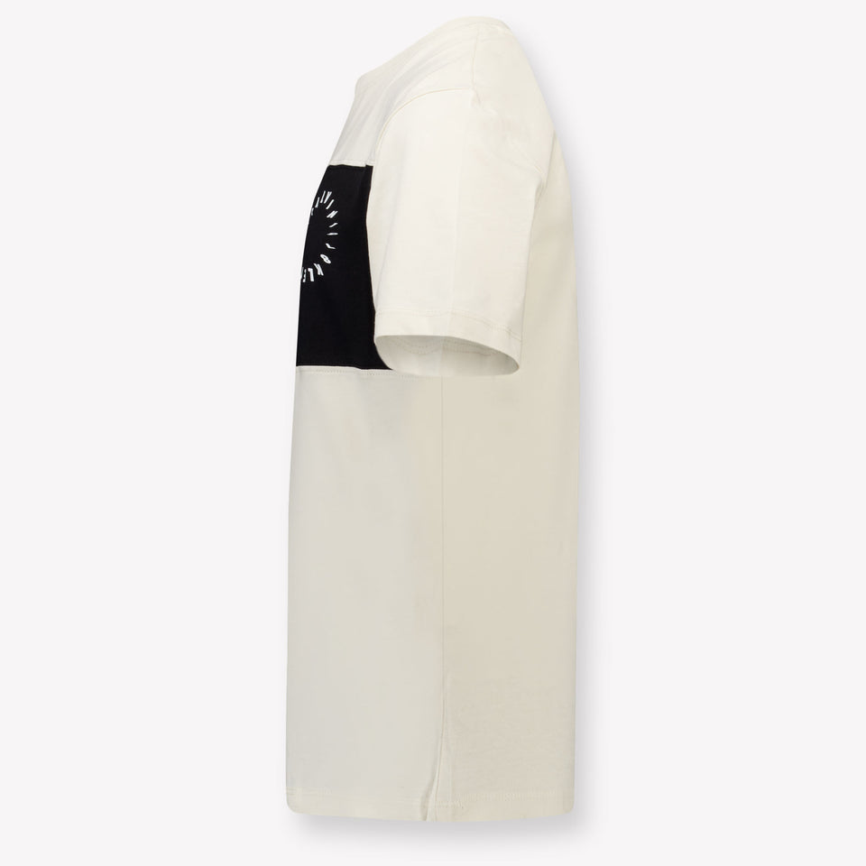 Calvin Klein Kinder Jongens T-Shirt In Off White