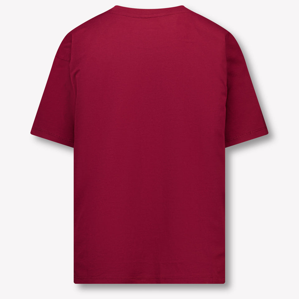 Calvin Klein Kinder Jongens T-Shirt In Bordeaux