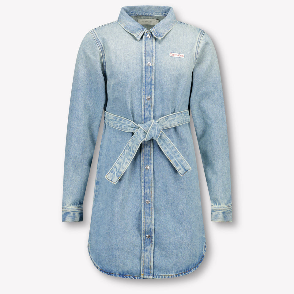 Calvin Klein Kinder Meisjes Jurk In Blauw