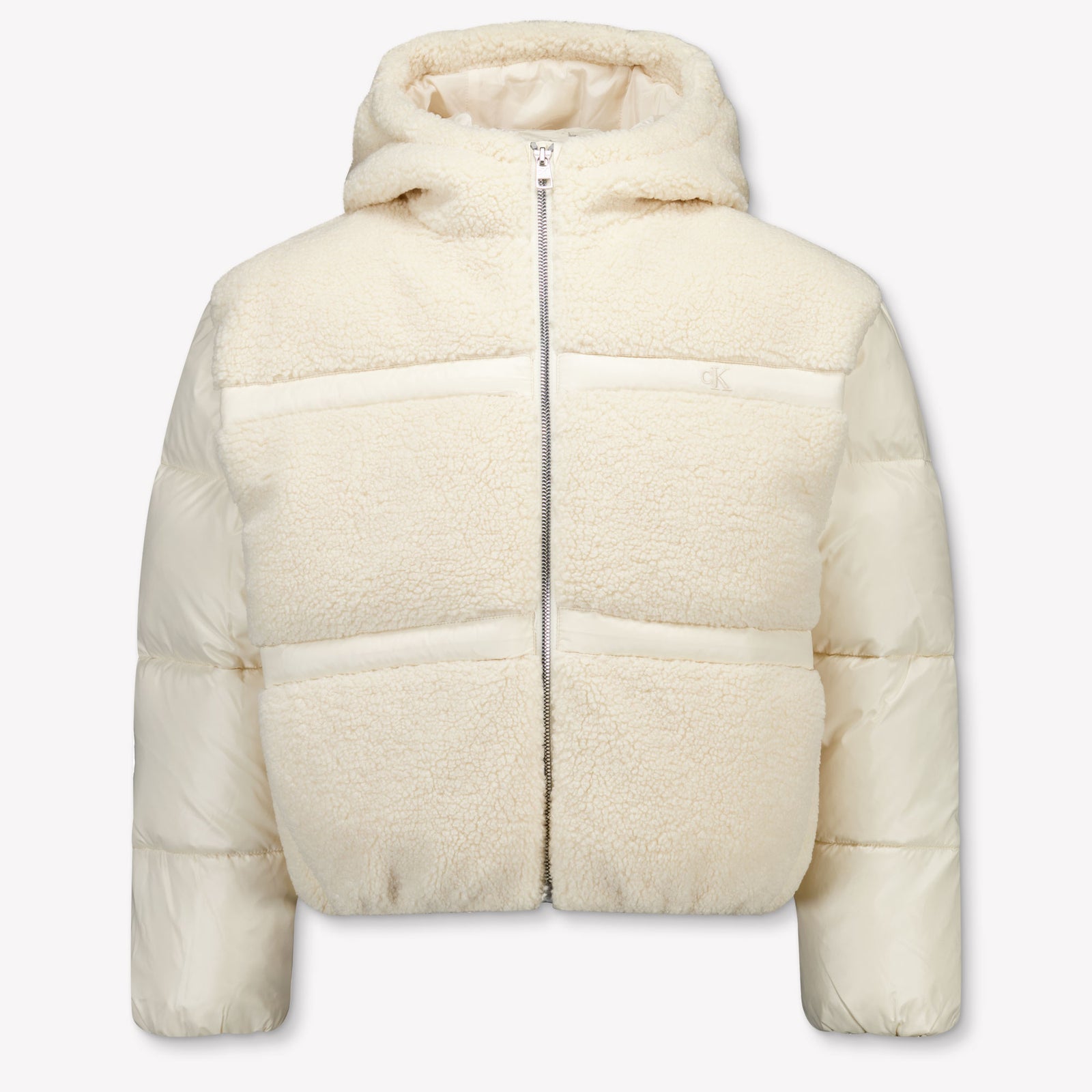 Calvin Klein Kids Girls Winter Coat  Offwhite