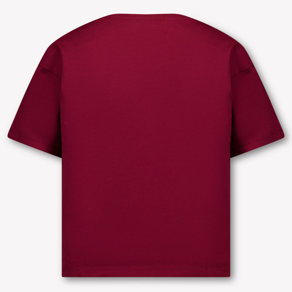 Calvin Klein Kinder Meisjes T-Shirt In Bordeaux