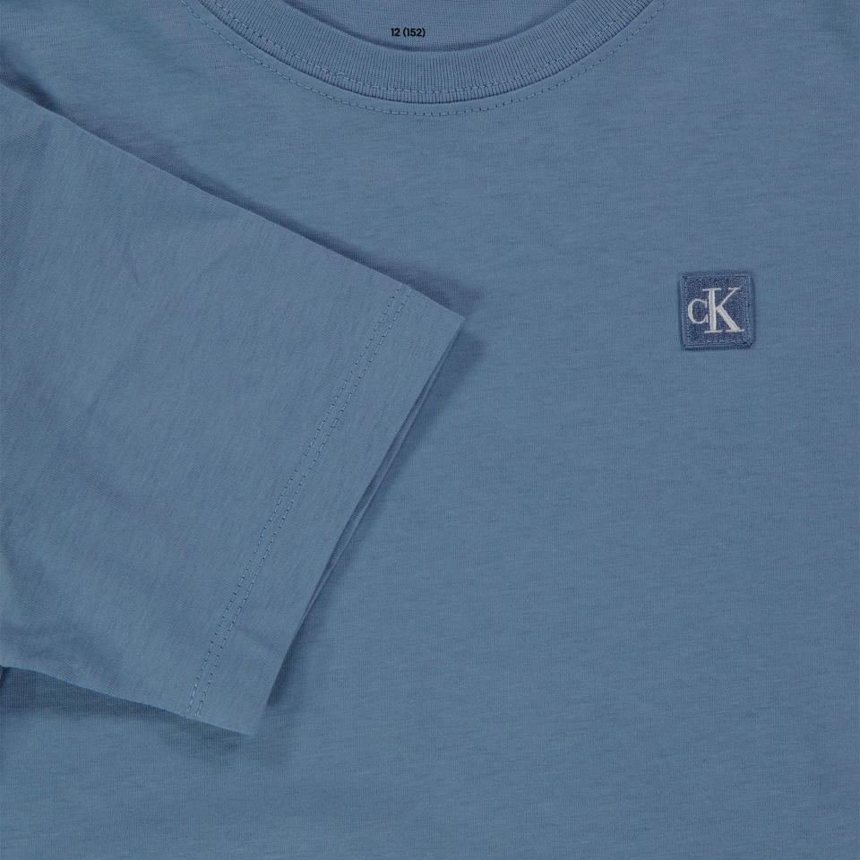 Calvin Klein Kinder Unisex T-Shirt In Licht Blauw