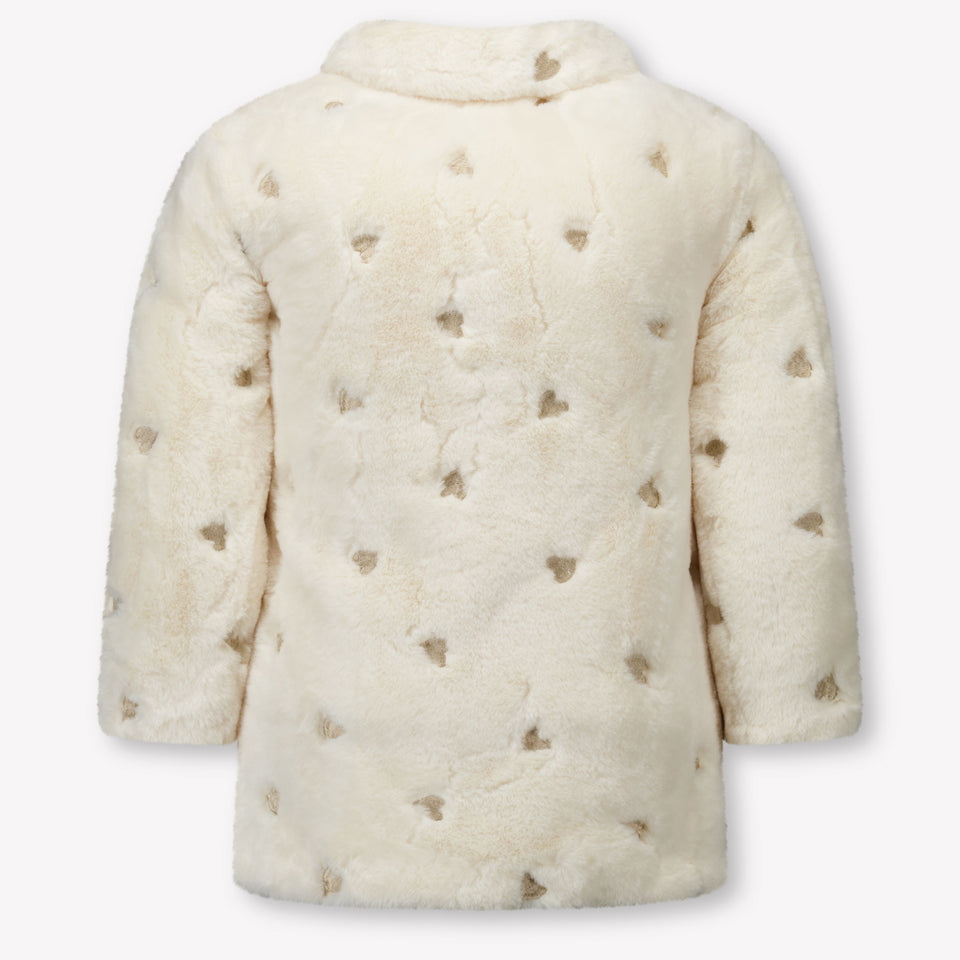 Guess Kinder Meisjes Faux Fur Jassen In Off White
