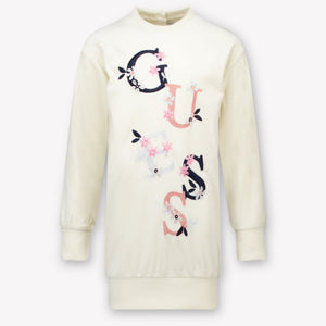 Guess Kinder Meisjes Jurk In Off White