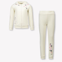 Guess Kinder Meisjes Joggingpak In Off White