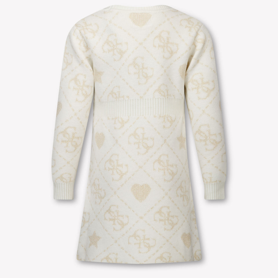 Guess Kinder Meisjes Jurk In Off White