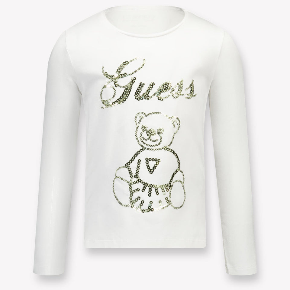 Guess Kinder Meisjes T-Shirt In Wit