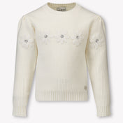 Guess Kids Girls Sweater Offwhite