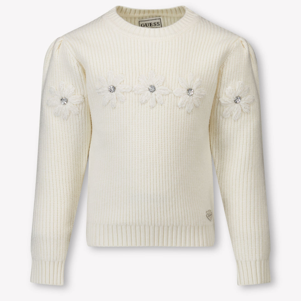 Guess Kids Girls Sweater Offwhite