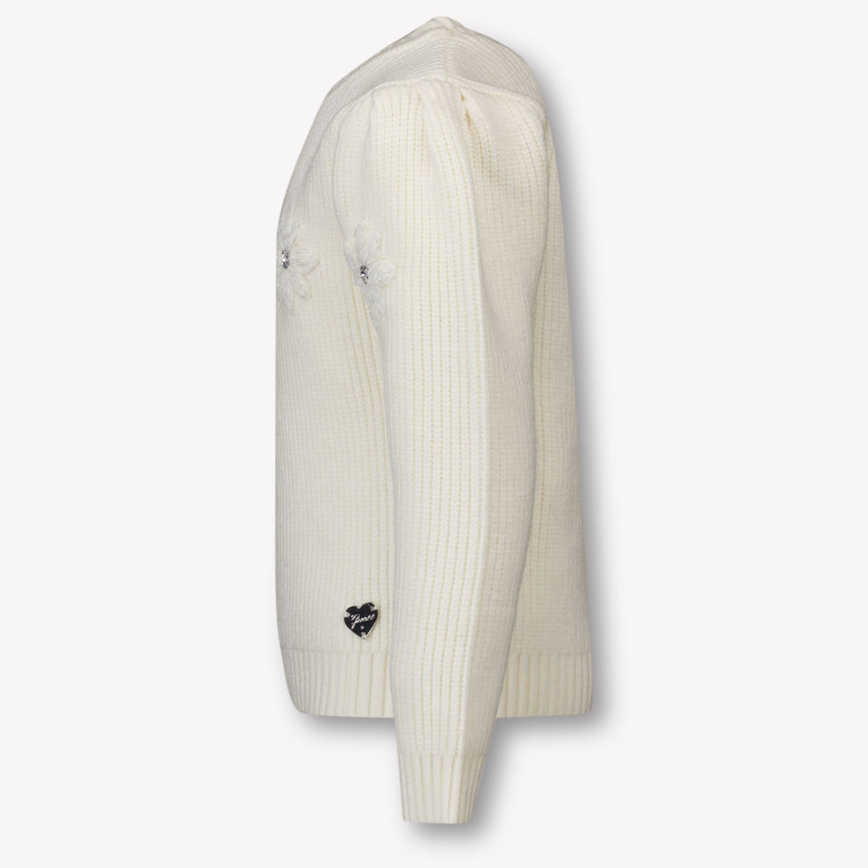 Guess Kids Girls Sweater Offwhite