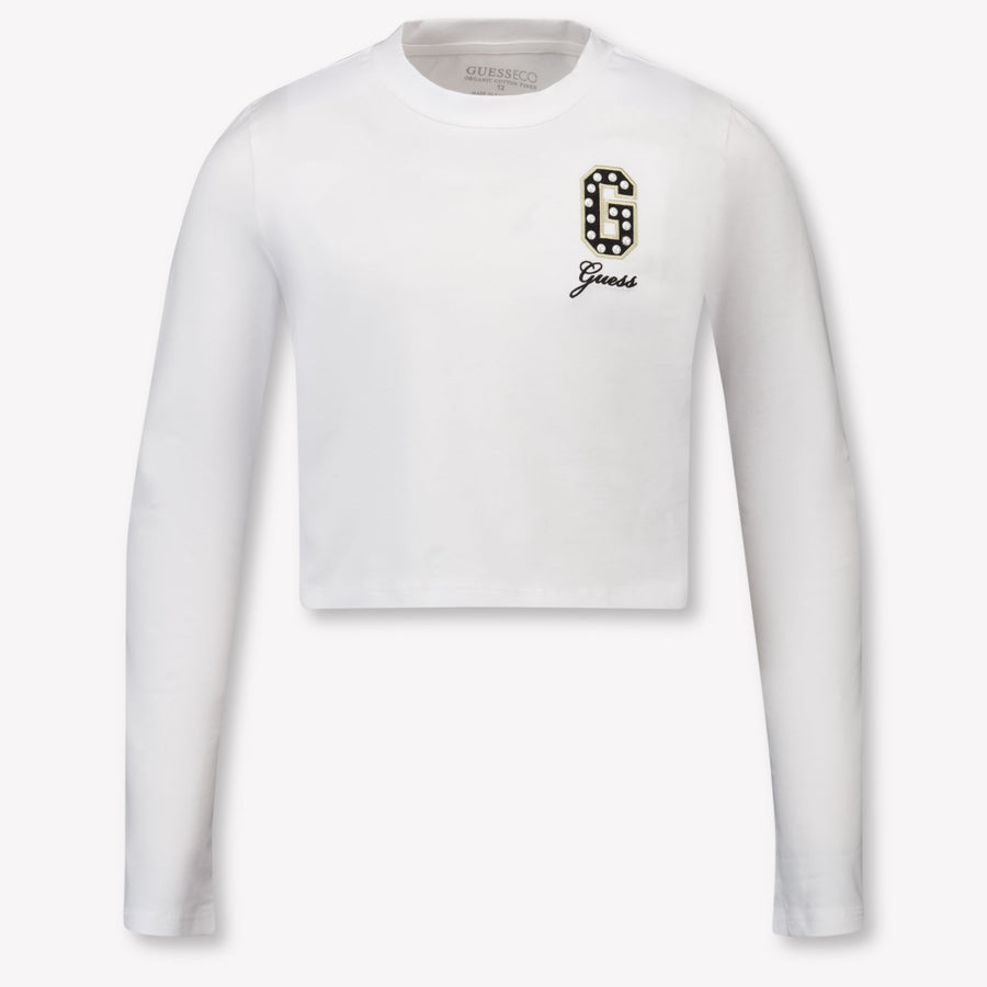 Guess Kinder Meisjes T-Shirt In Wit