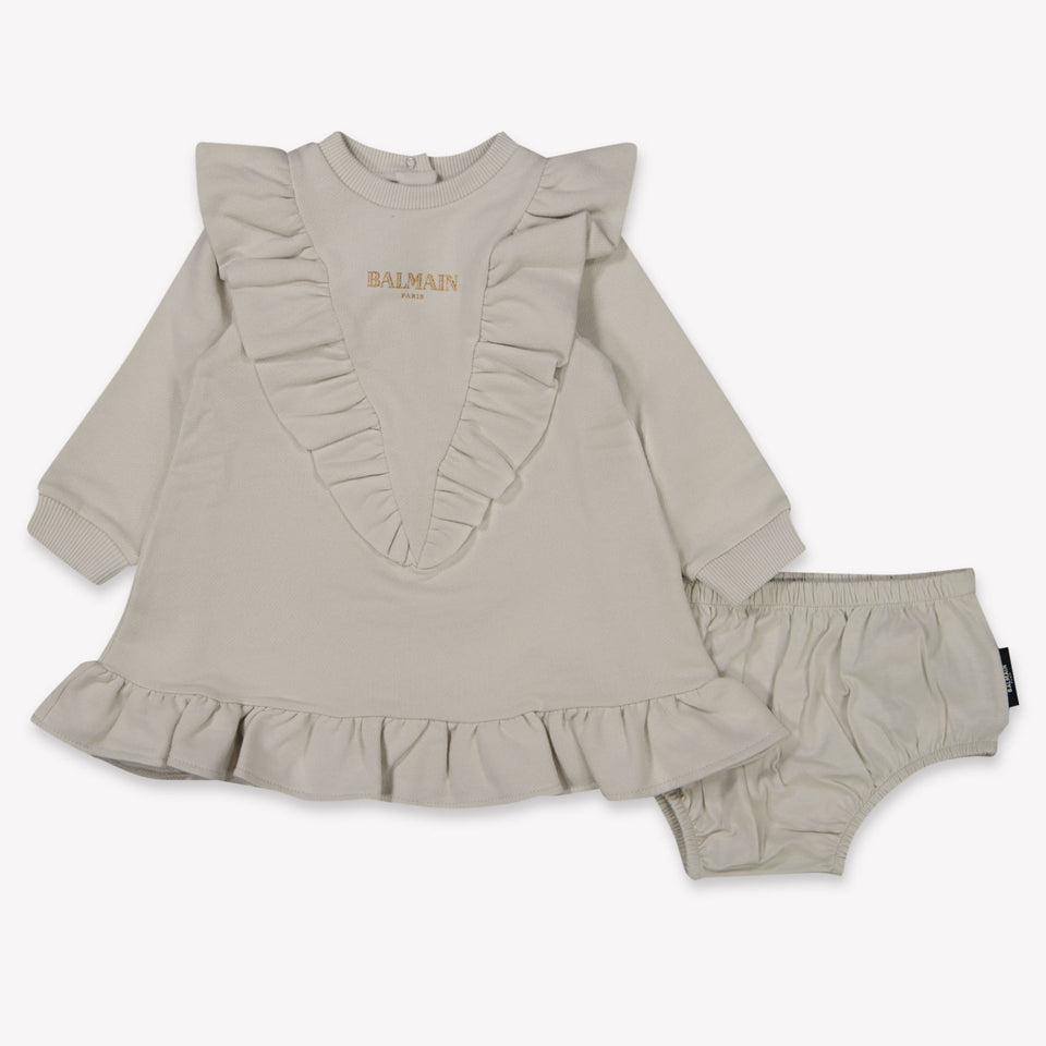 Balma Baby Girls Dress  Offwhite