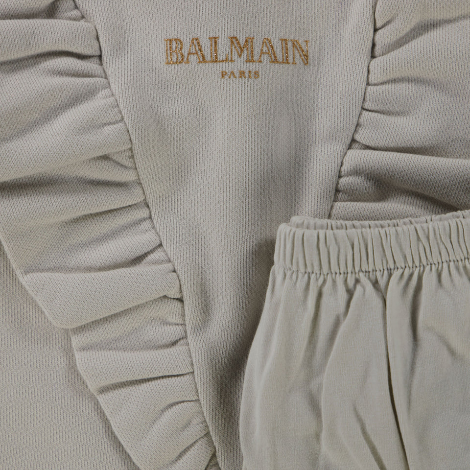 Balma Baby Girls Dress  Offwhite