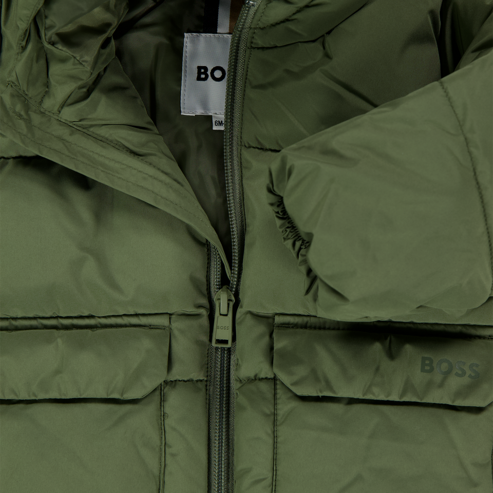 Boss Baby Boys Winter Jacket  Army