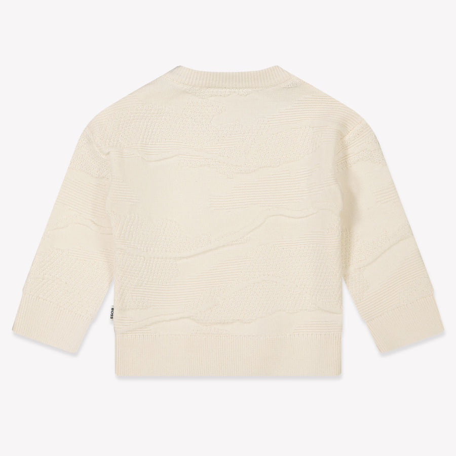 Boss Baby Boys Sweater  Offwhite