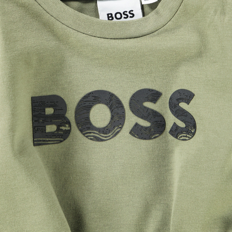 Boss Baby Boys T-Shirt  Army