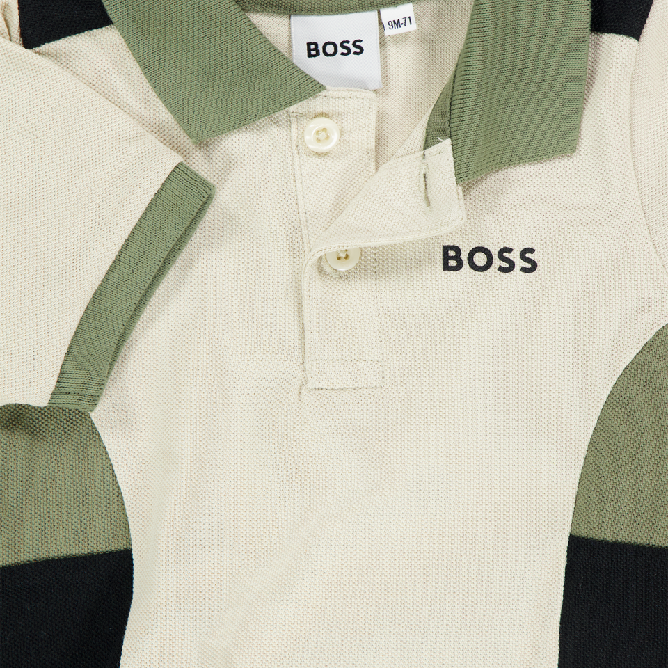 Boss Baby Jongens Polo In Off White
