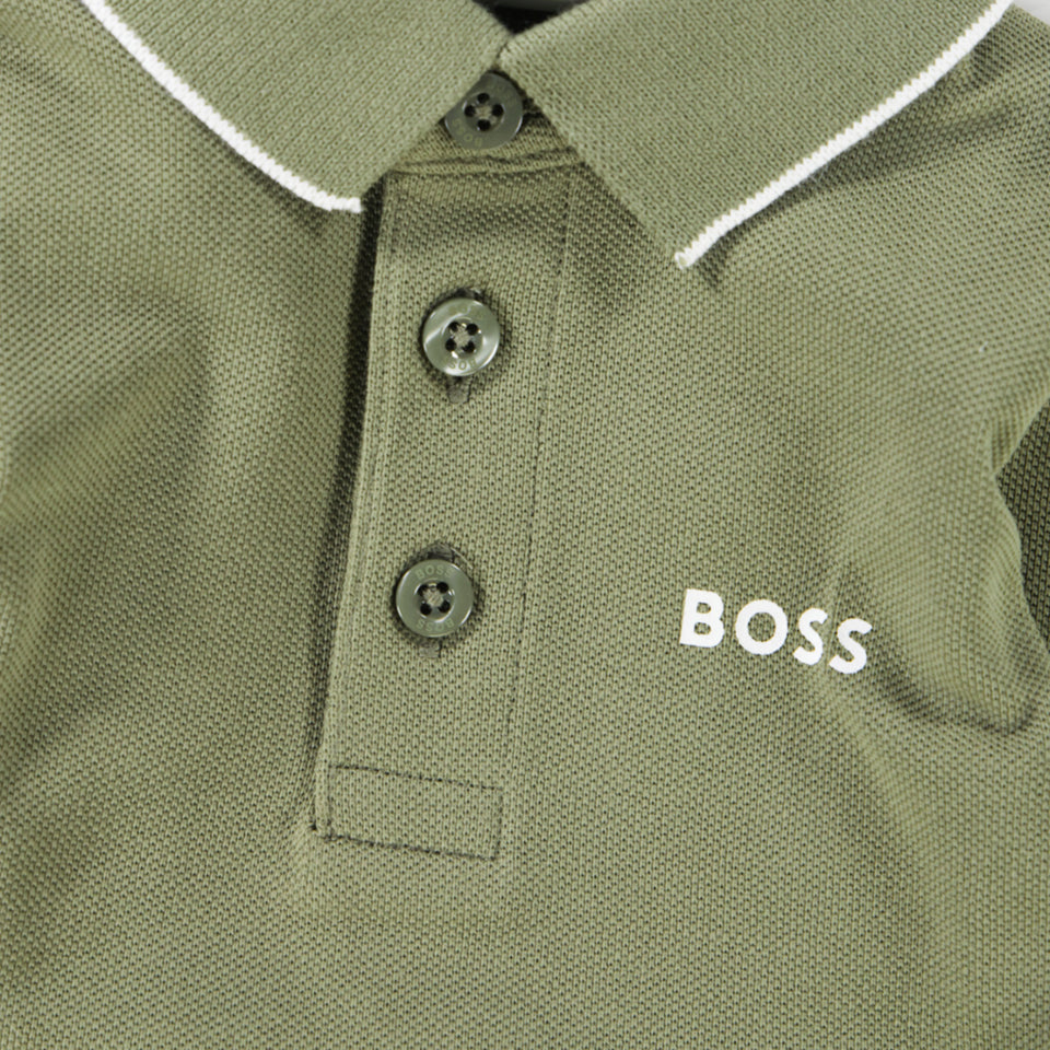 Boss Baby Boys Polo  Army