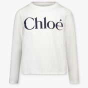 Chloe Kinder Meisjes T-Shirt In Wit