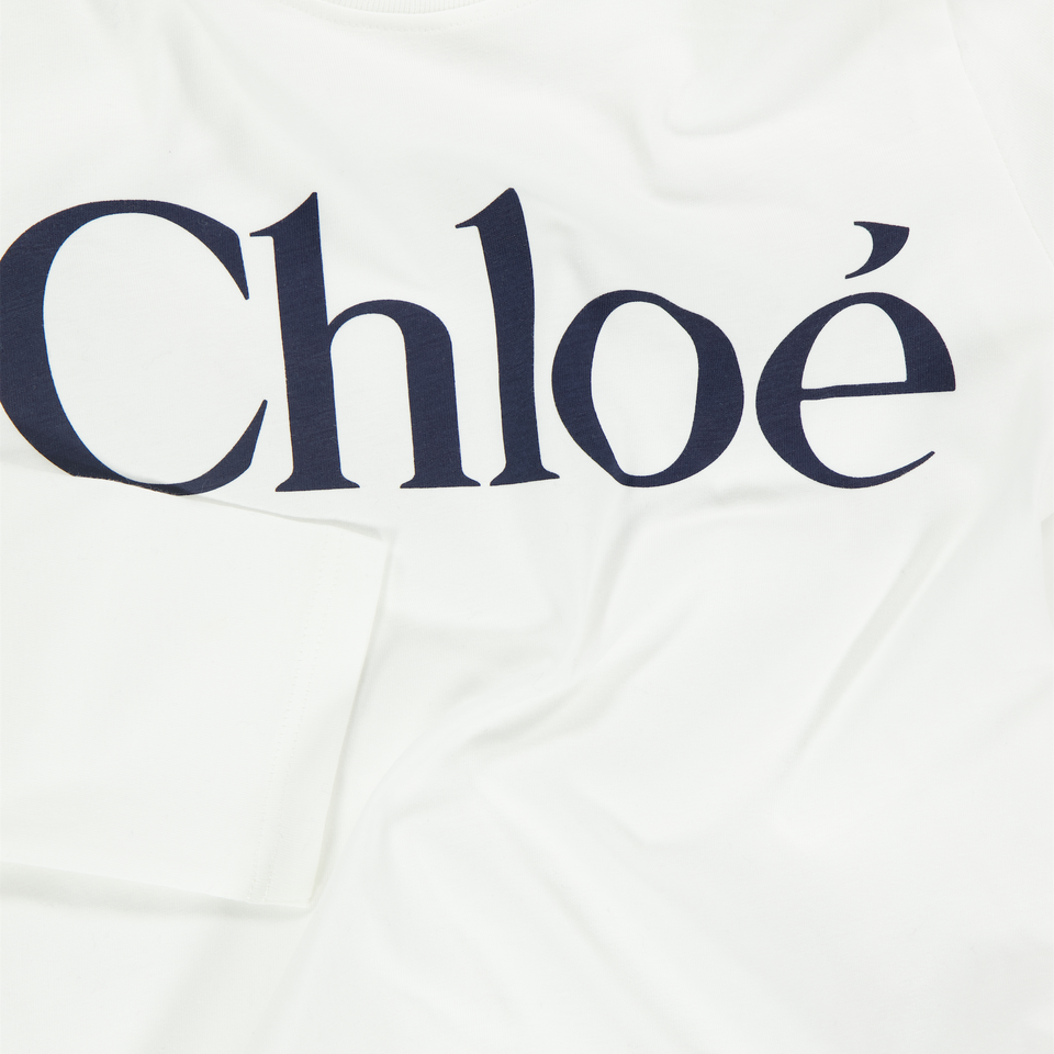 Chloe Kinder Meisjes T-Shirt In Wit