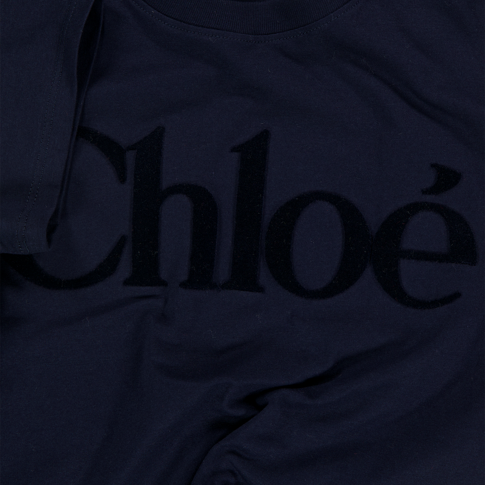 Chloe Kids Girls  T-Shirt Navy
