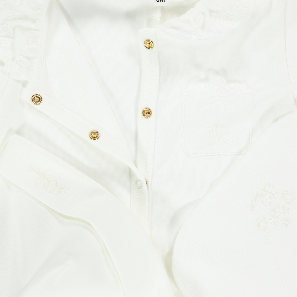 Chloe Baby Meisjes Boxpakje In Wit