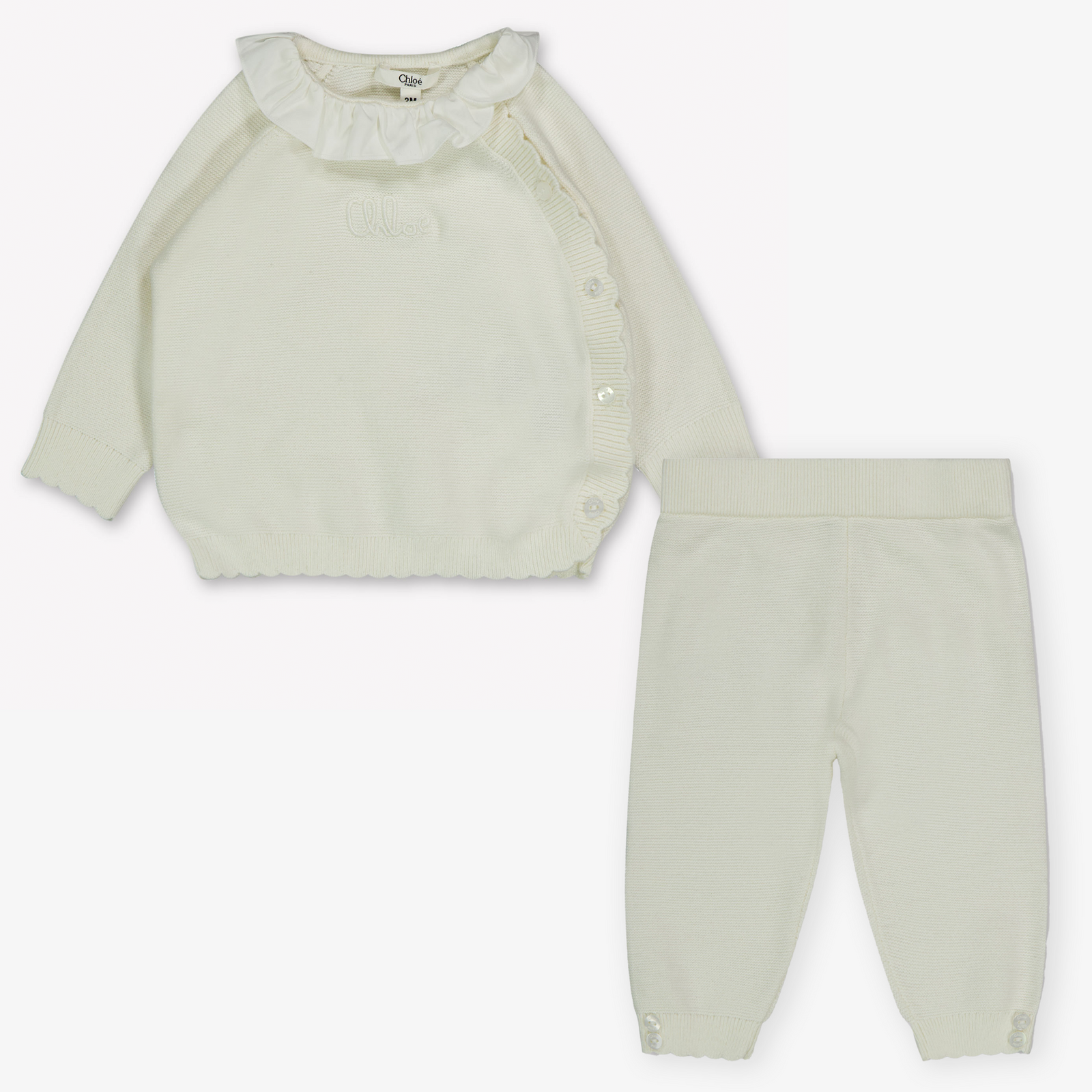 Chloe Baby Girls Playsuit  Offwhite