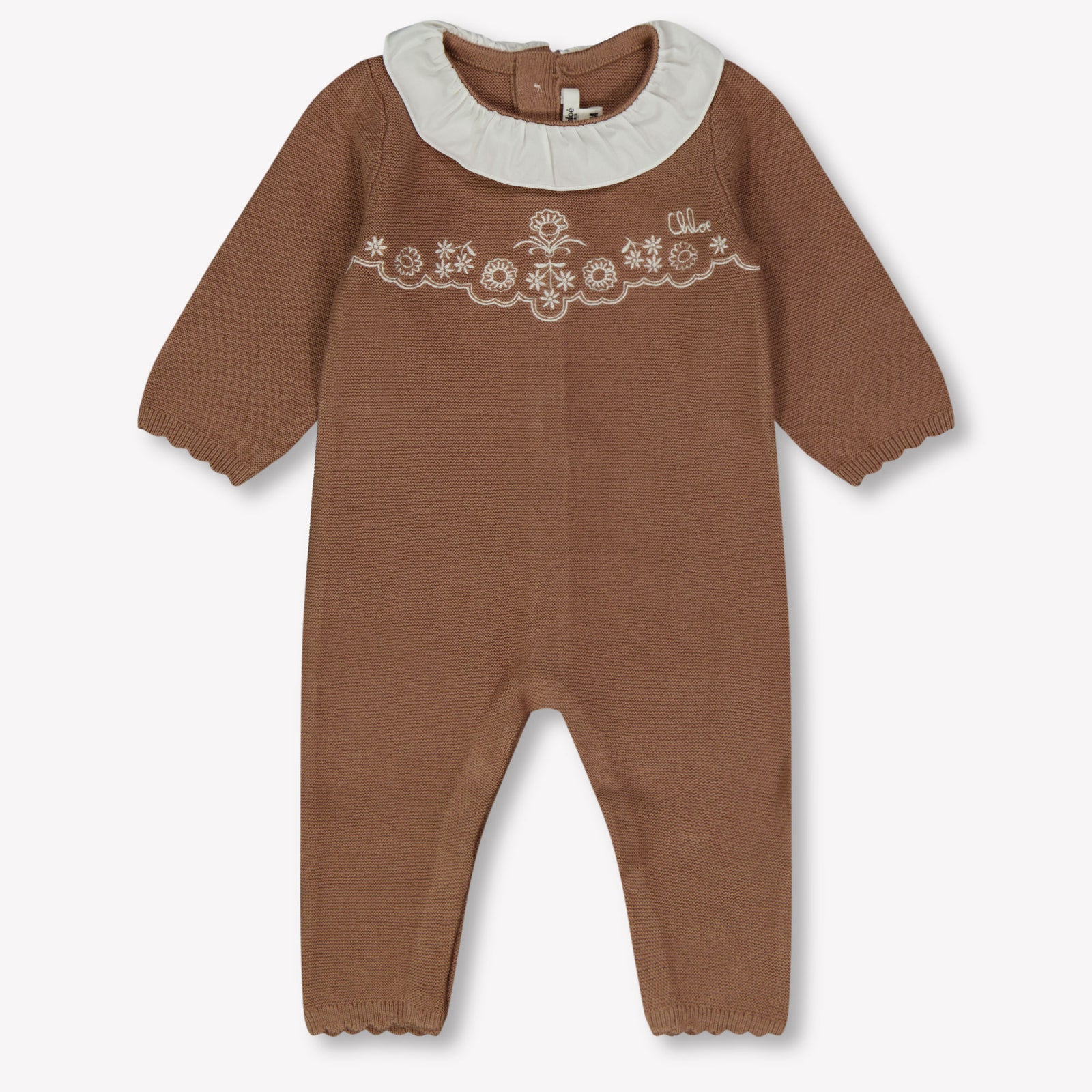 Chloe Baby Girls Playsuit  Light Brown