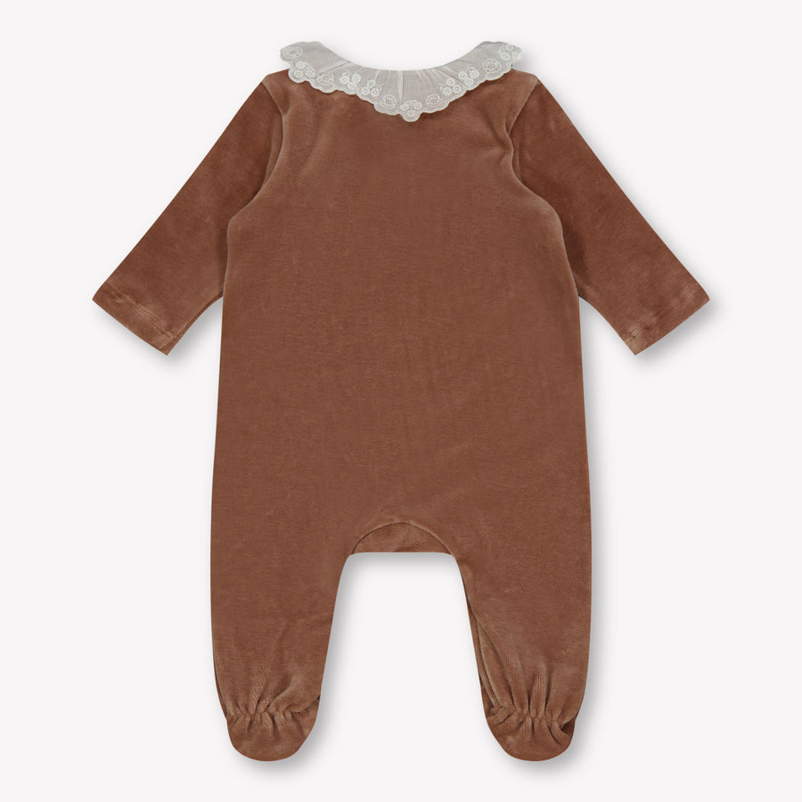 Chloe Baby Girls Playsuit  Light Brown