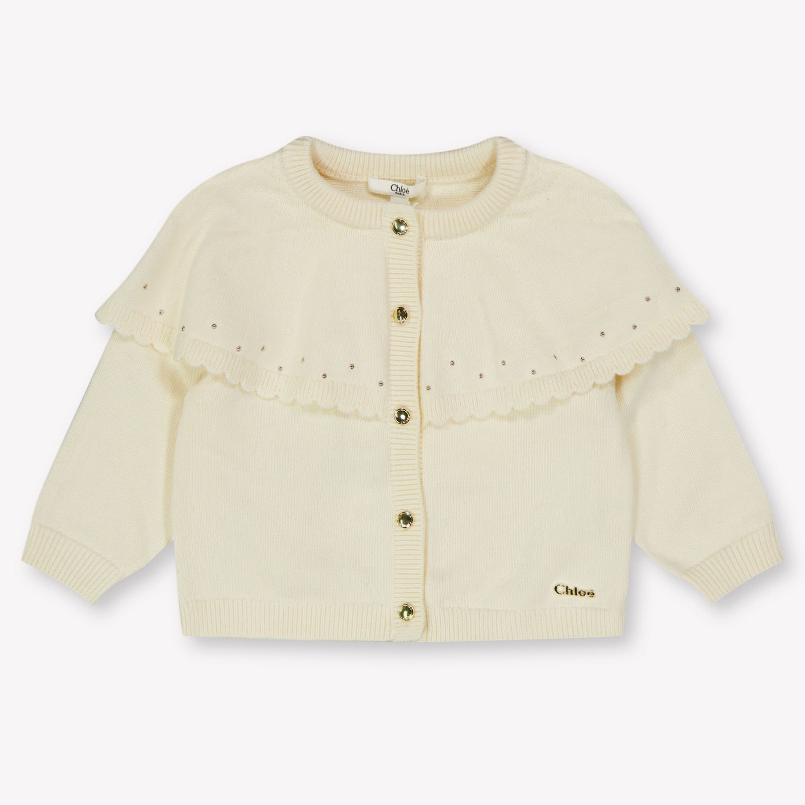Chloe Baby Girls Vest  Offwhite