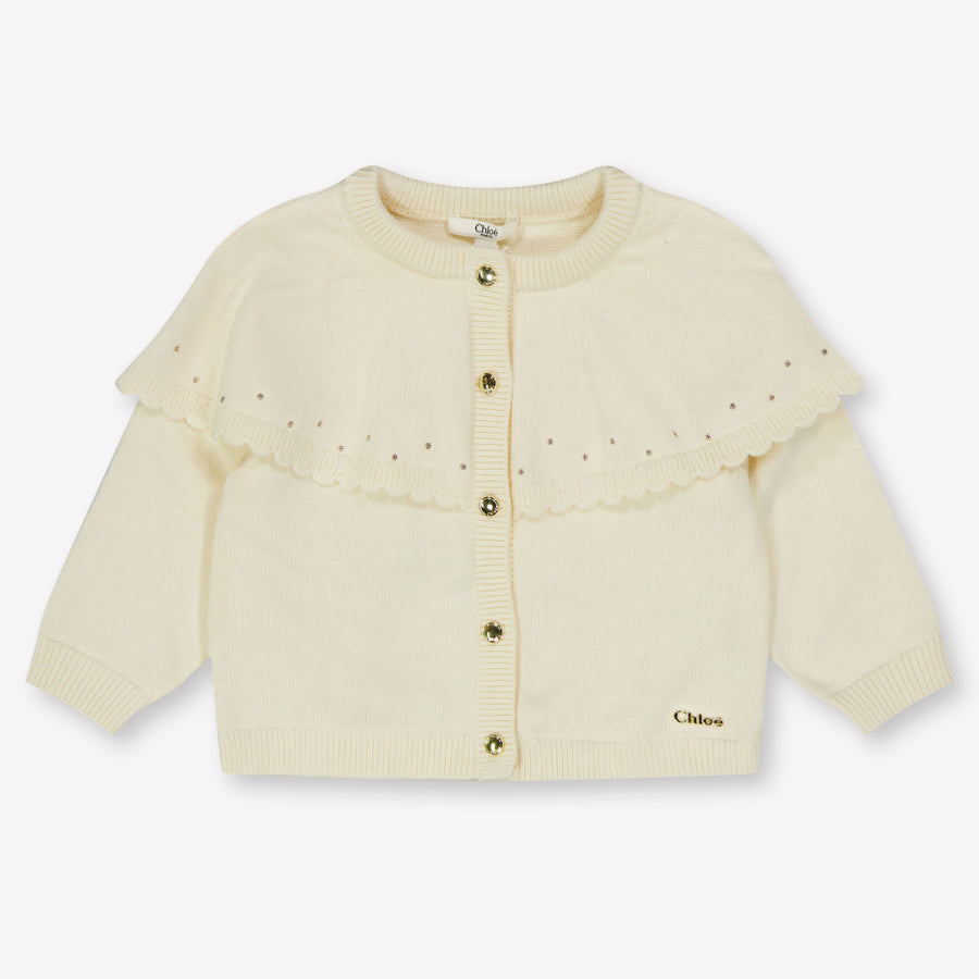 Chloe Baby Meisjes Vest In Off White