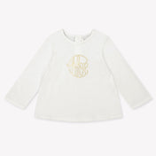 Chloe Baby Meisjes T-Shirt In Off White