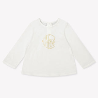 Chloe Baby Meisjes T-Shirt In Off White
