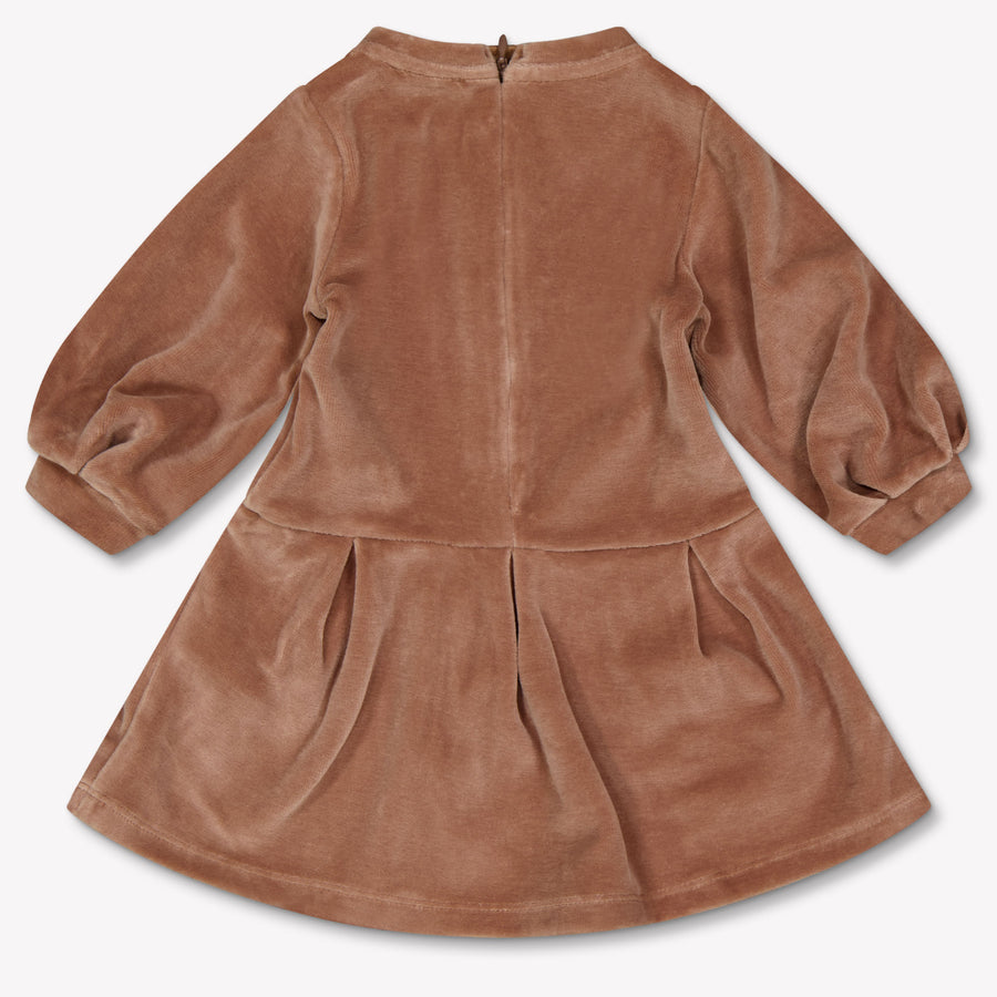 Chloe Baby Girls Dress  Light Brown