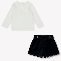 Chloe Baby Girls Set  Navy
