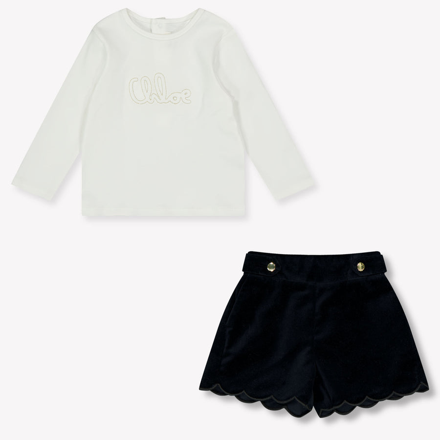 Chloe Baby Girls Set  Navy