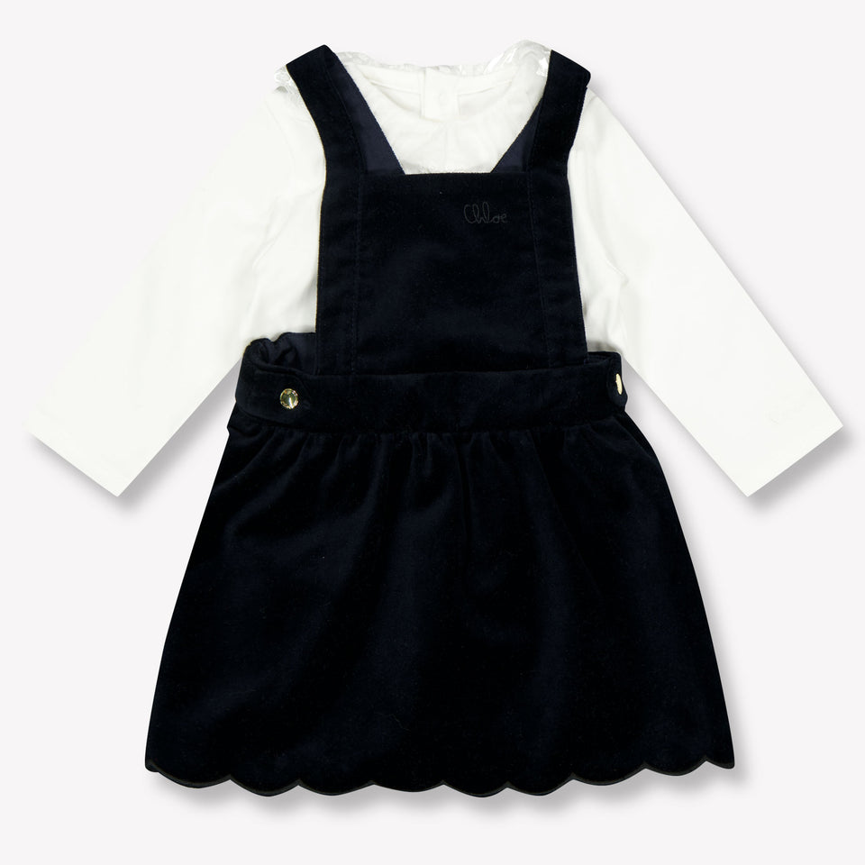 Chloe Baby Girls Set In Navy