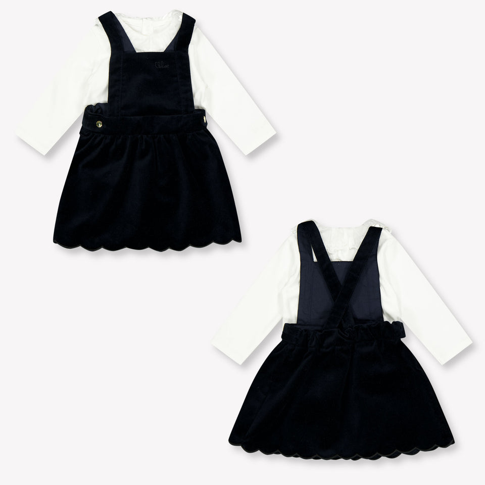Chloe Baby Girls Set In Navy