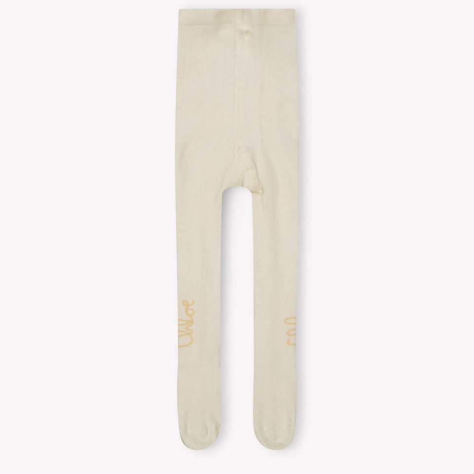Chloe Baby Girls Tights  Offwhite