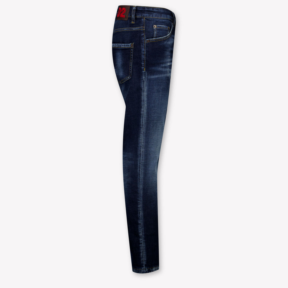 Dsquared2 Stanislav Kinder Unisex Jeans In Blauw