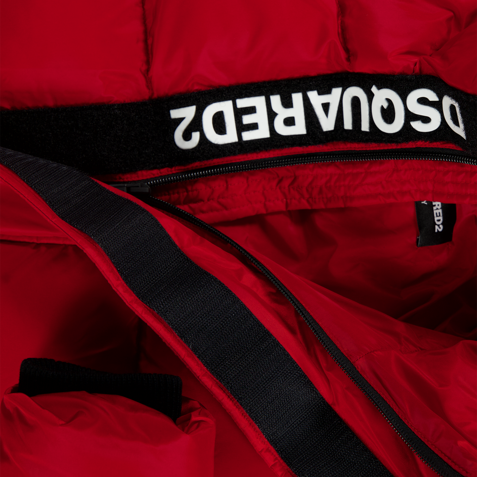 Dsquared2 Kinder Unisex Winterjas In Rood