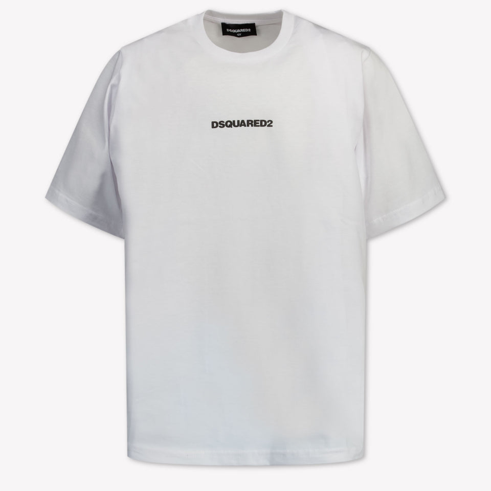 Dsquared2 Kinder Unisex T-Shirt In Wit