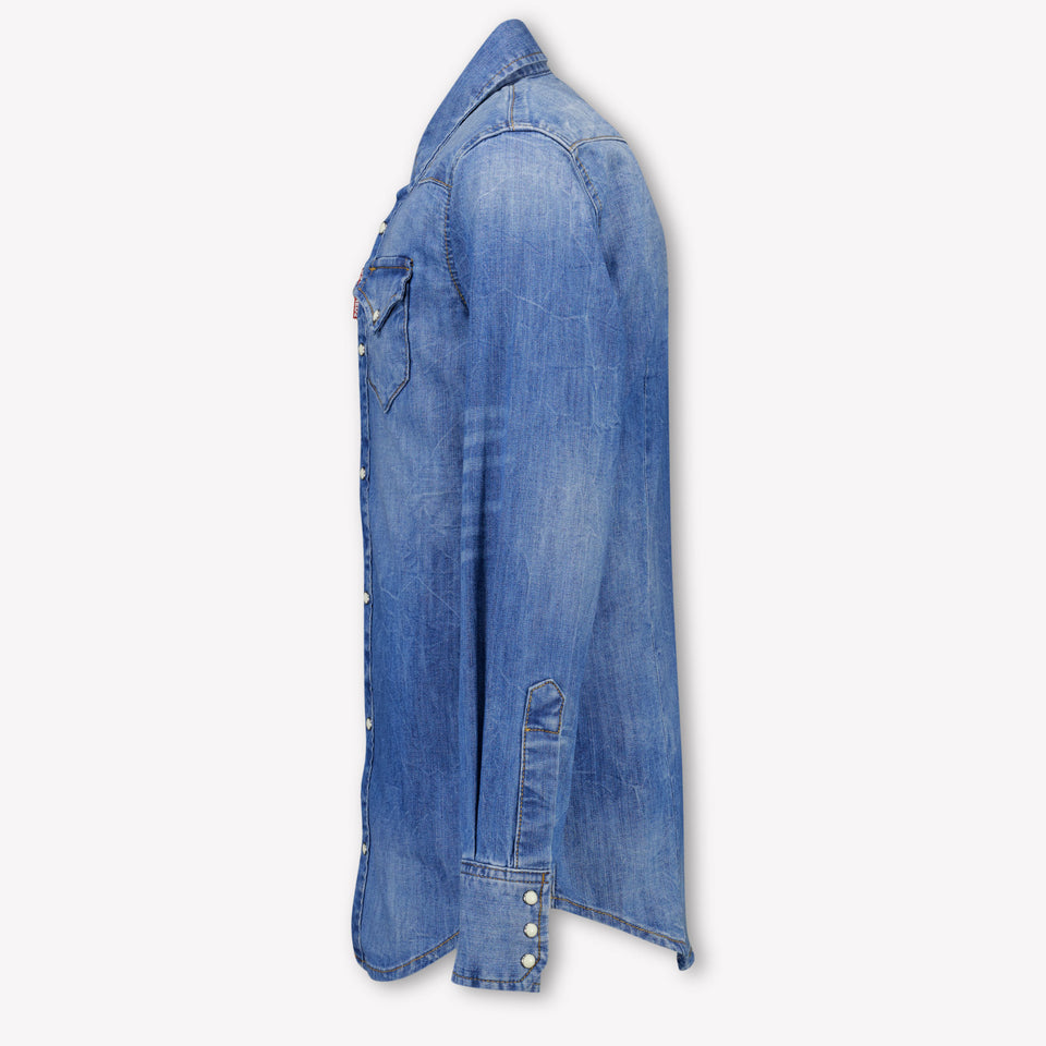 Dsquared2 Kinder Unisex Blouse In Blauw