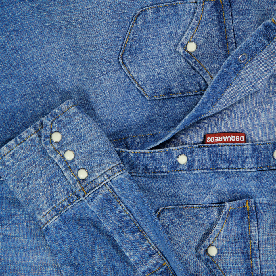 Dsquared2 Kinder Unisex Blouse In Blauw